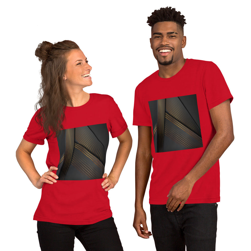 Dark Abstract Triangles Unisex T-Shirt