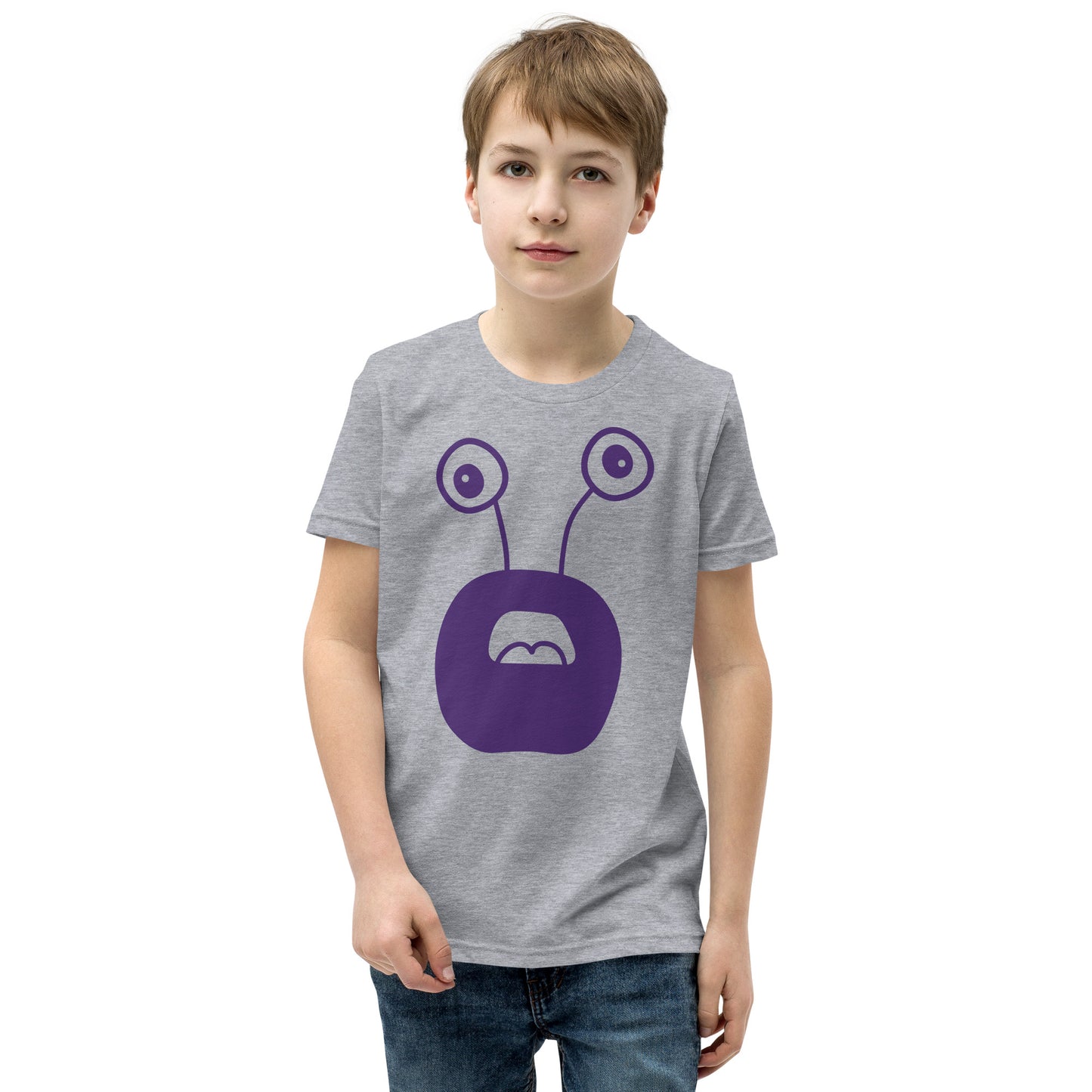 Exciting Youth T-Shirt with Purple Monster - Shop Now!