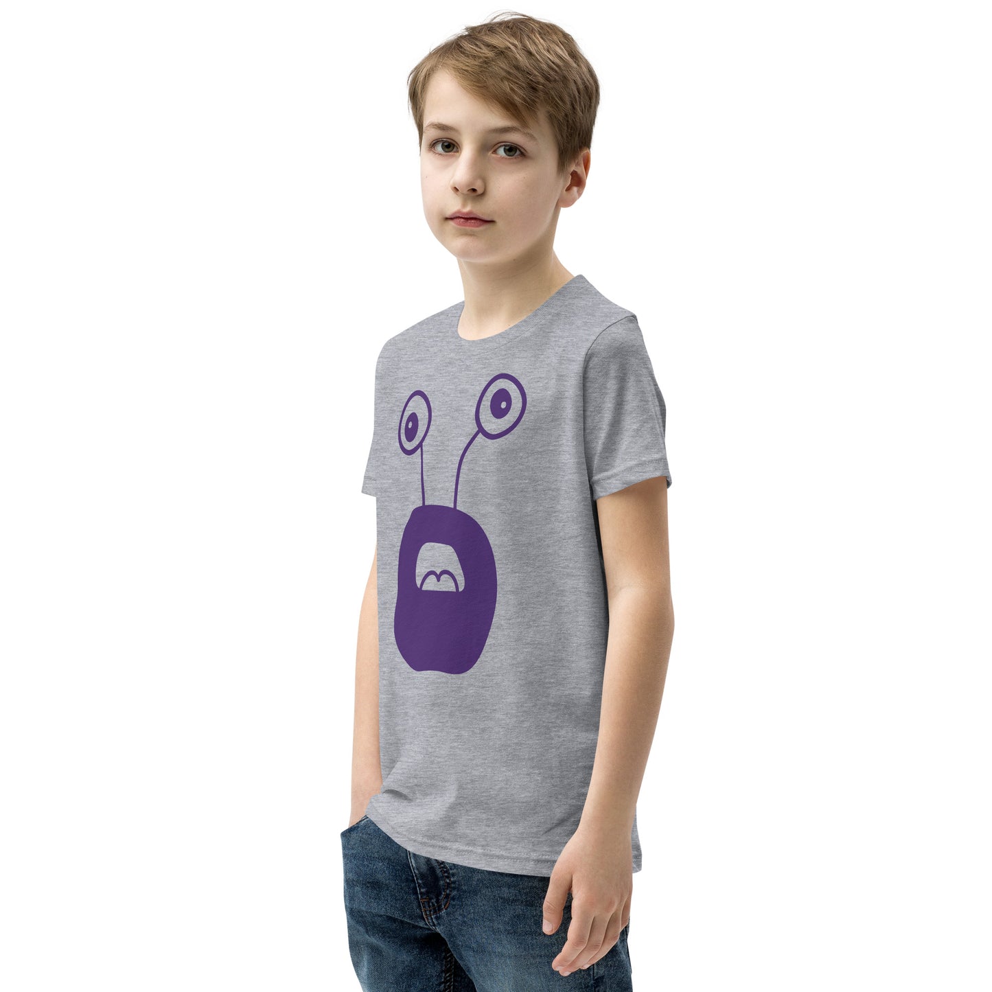 Exciting Youth T-Shirt with Purple Monster - Shop Now!