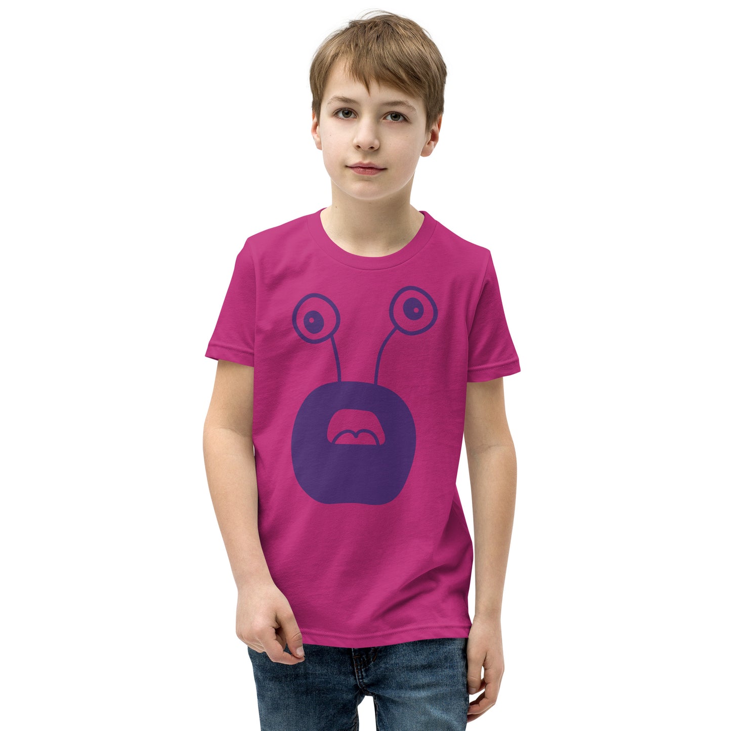 Exciting Youth T-Shirt with Purple Monster - Shop Now!