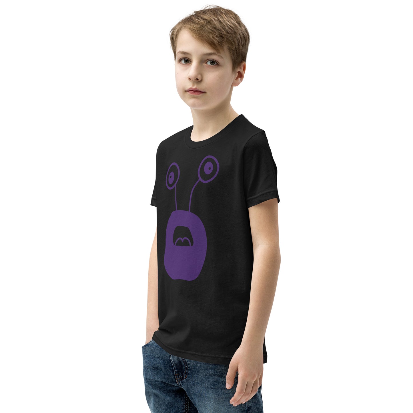 Exciting Youth T-Shirt with Purple Monster - Shop Now!