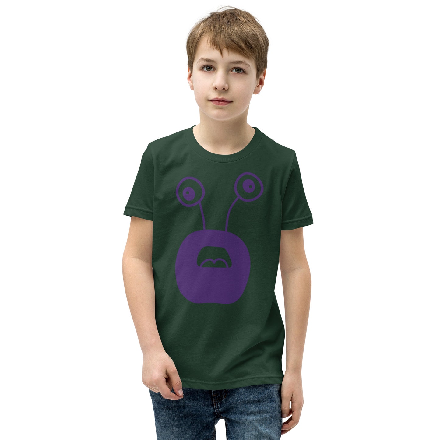 Exciting Youth T-Shirt with Purple Monster - Shop Now!