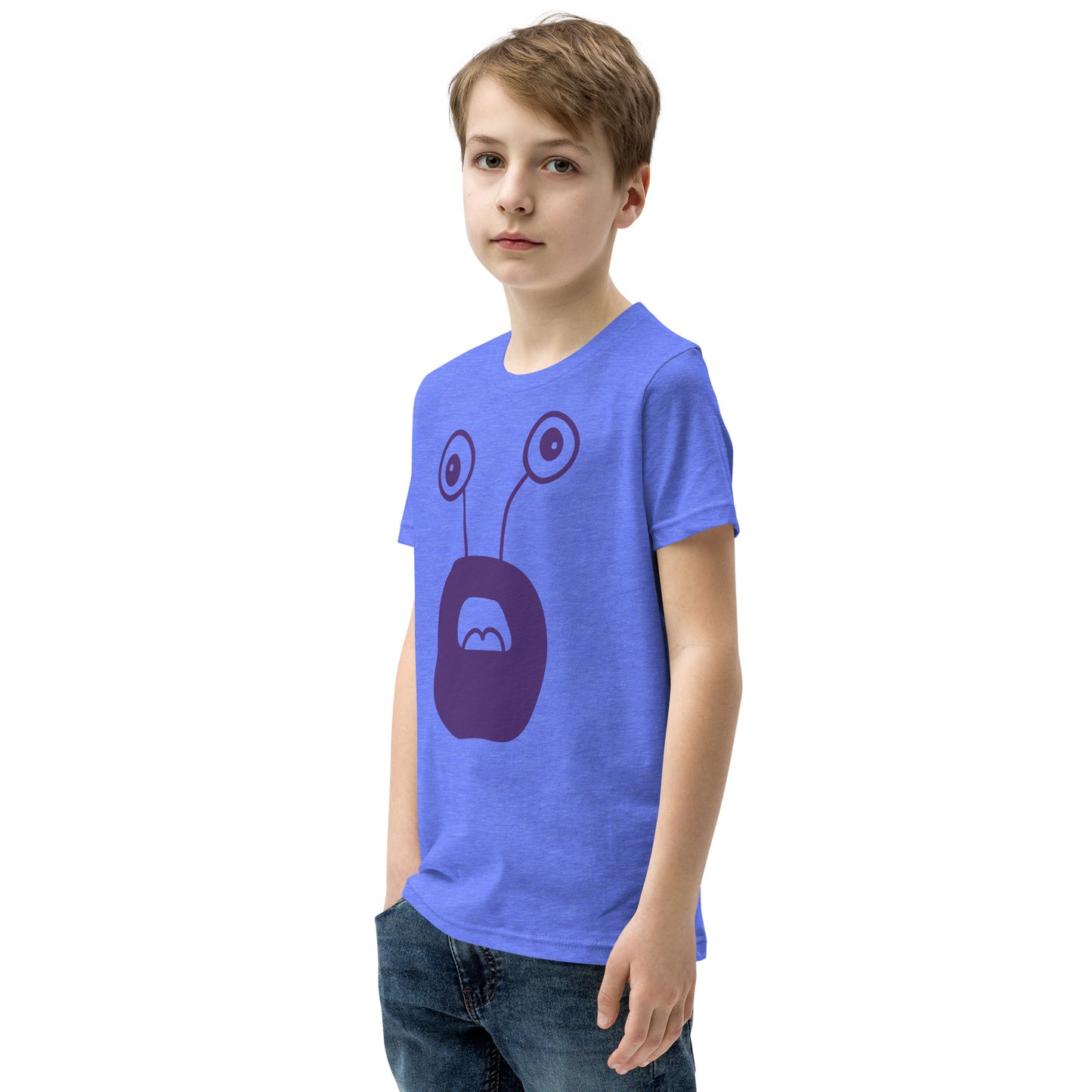 Exciting Youth T-Shirt with Purple Monster - Shop Now!