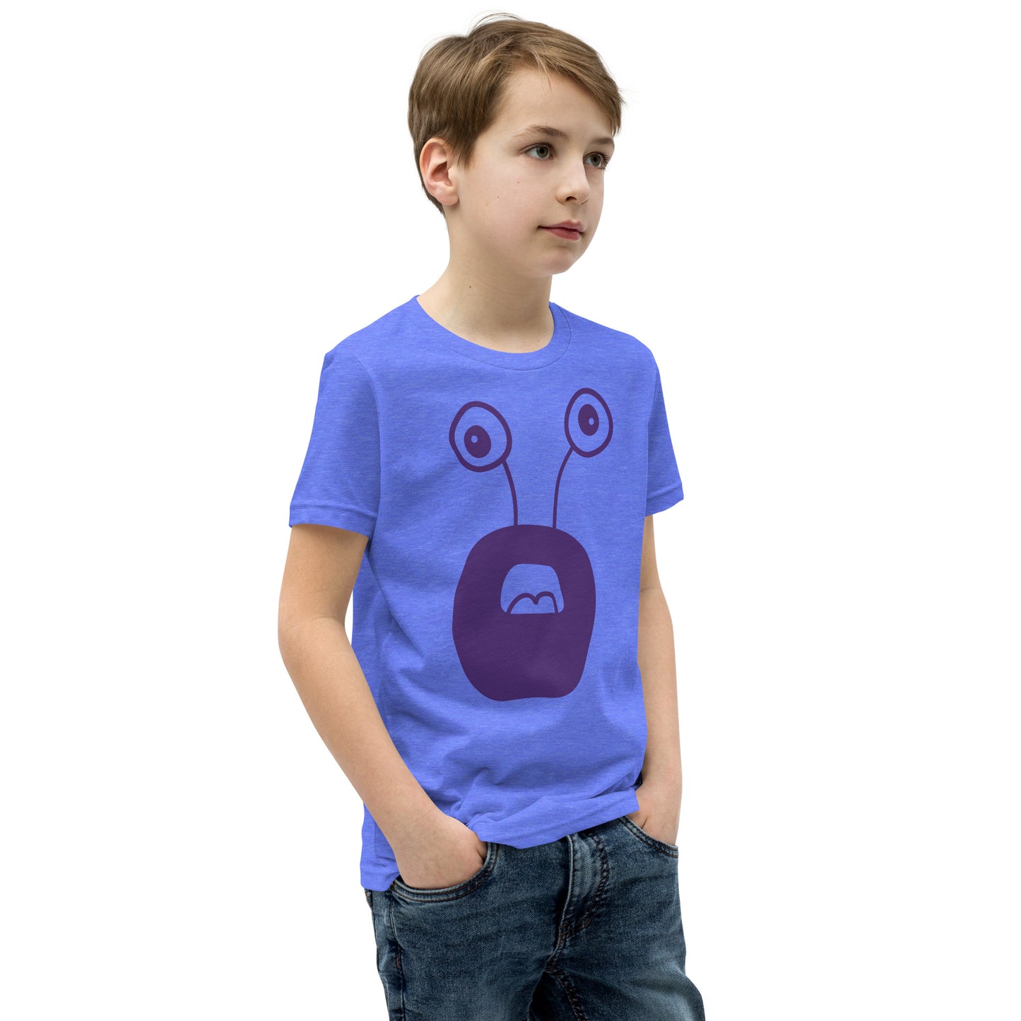 Exciting Youth T-Shirt with Purple Monster - Shop Now!