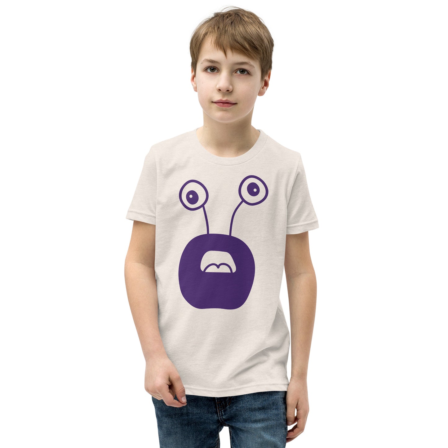 Exciting Youth T-Shirt with Purple Monster - Shop Now!