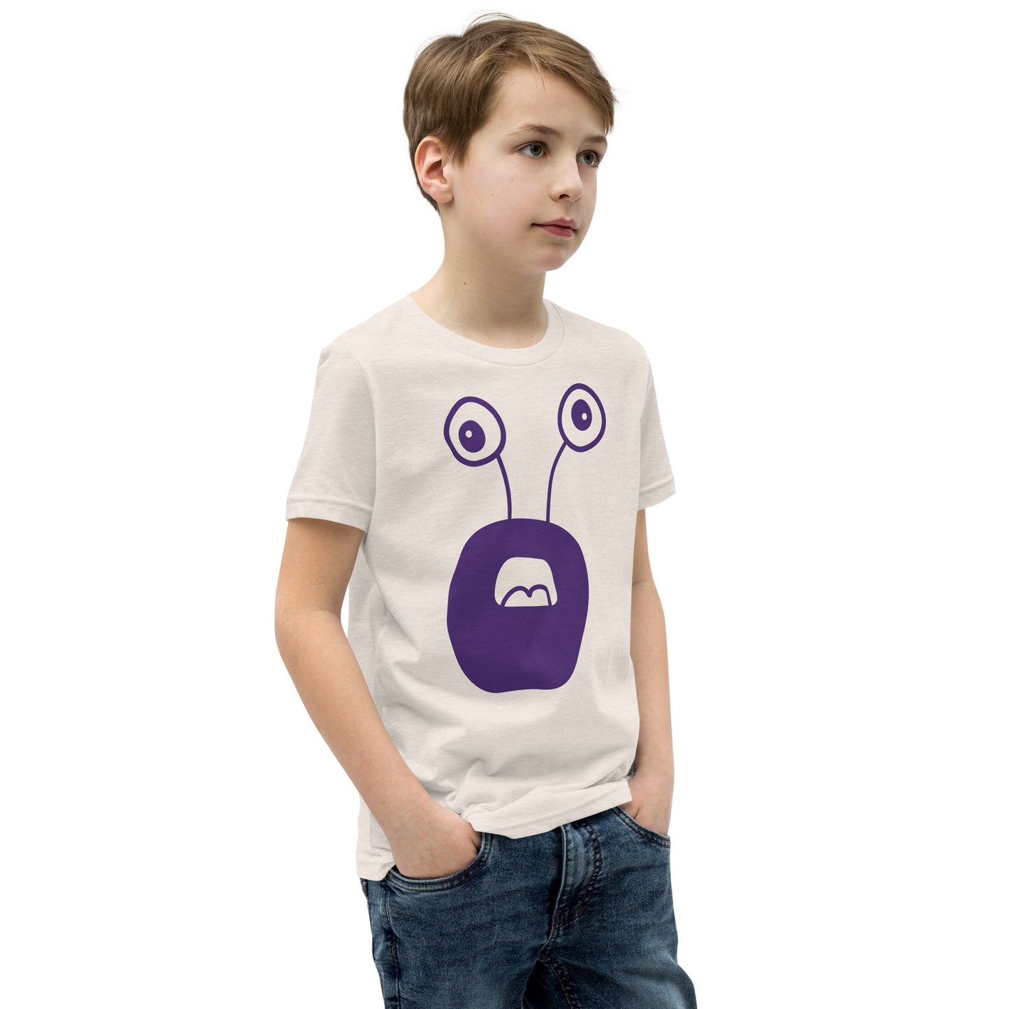 Exciting Youth T-Shirt with Purple Monster - Shop Now!