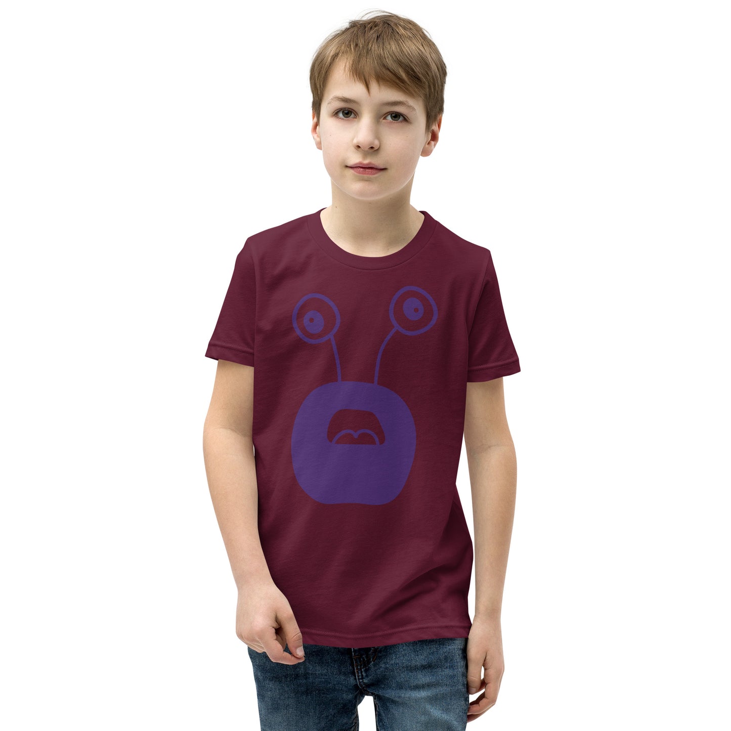 Exciting Youth T-Shirt with Purple Monster - Shop Now!