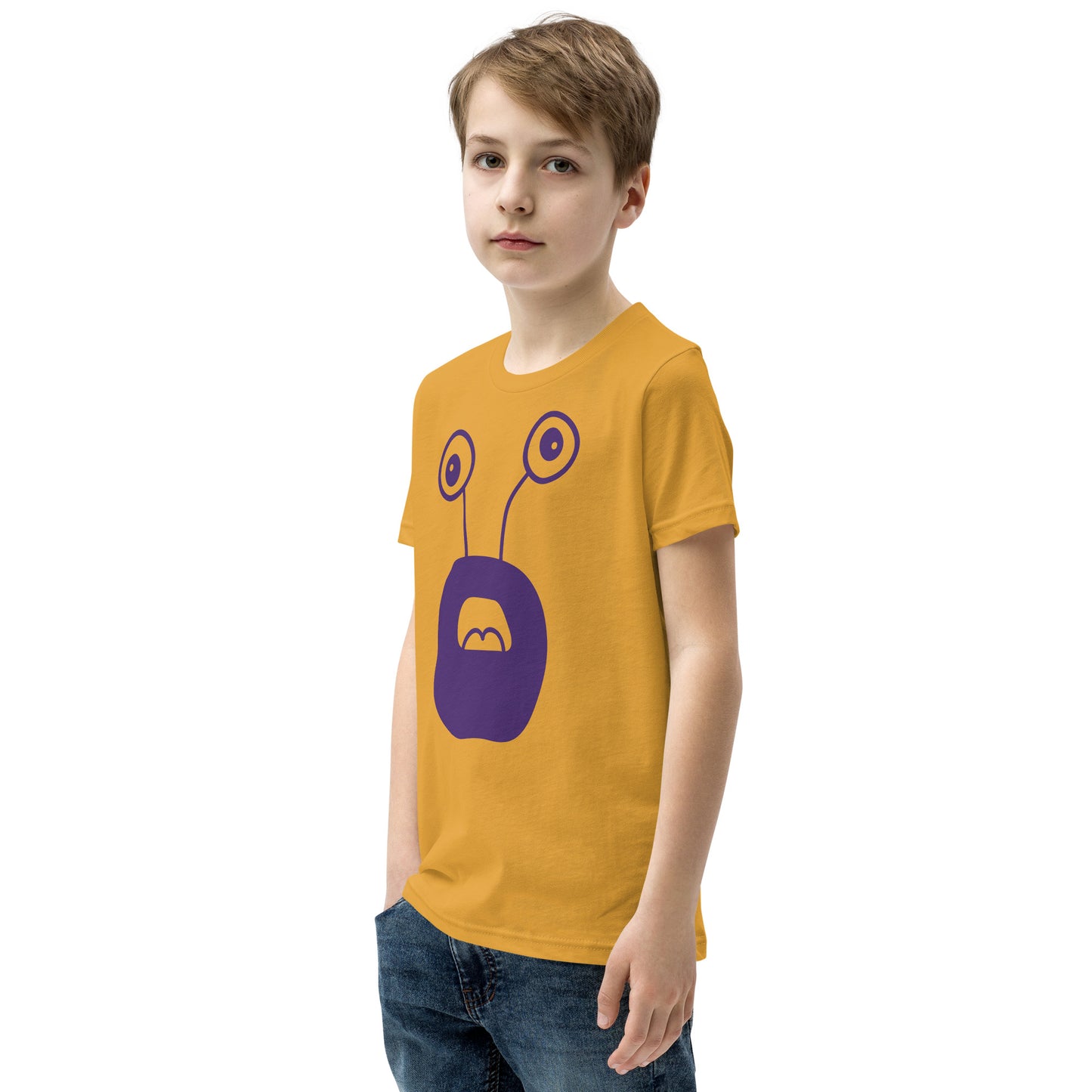 Exciting Youth T-Shirt with Purple Monster - Shop Now!