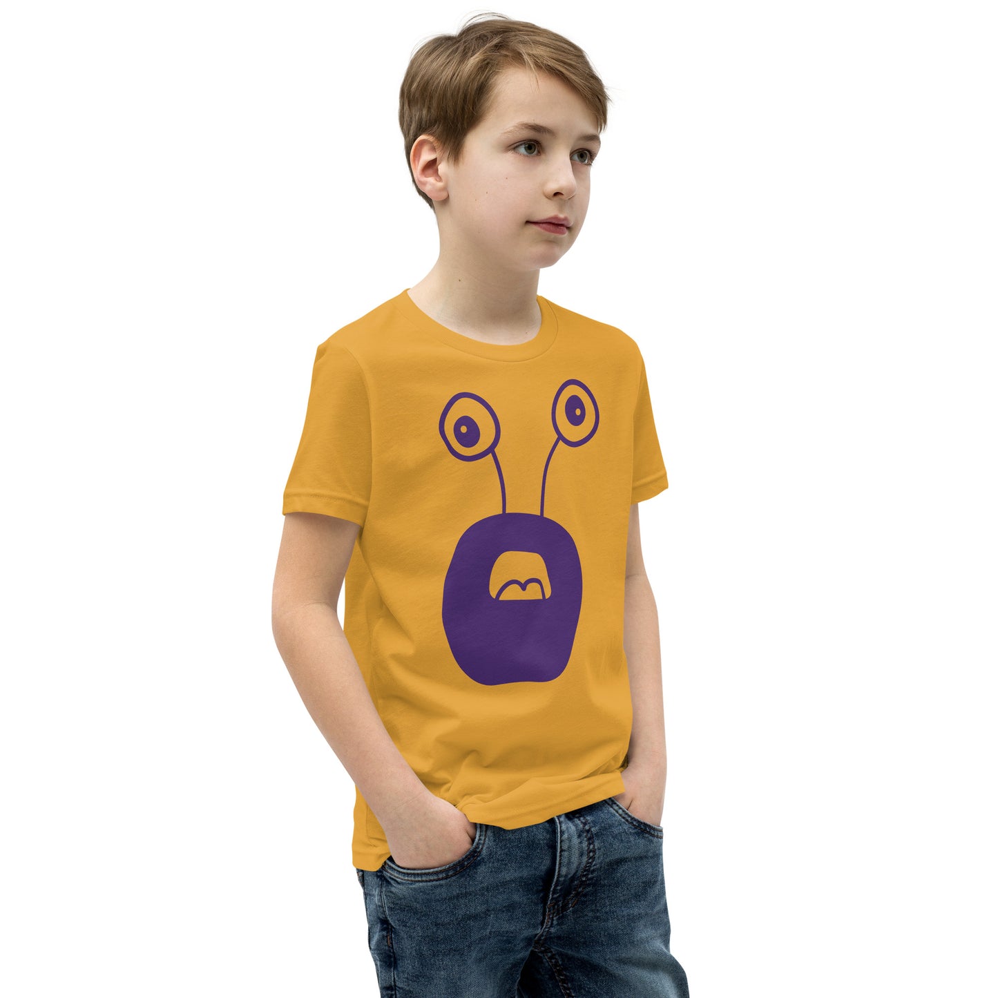 Exciting Youth T-Shirt with Purple Monster - Shop Now!