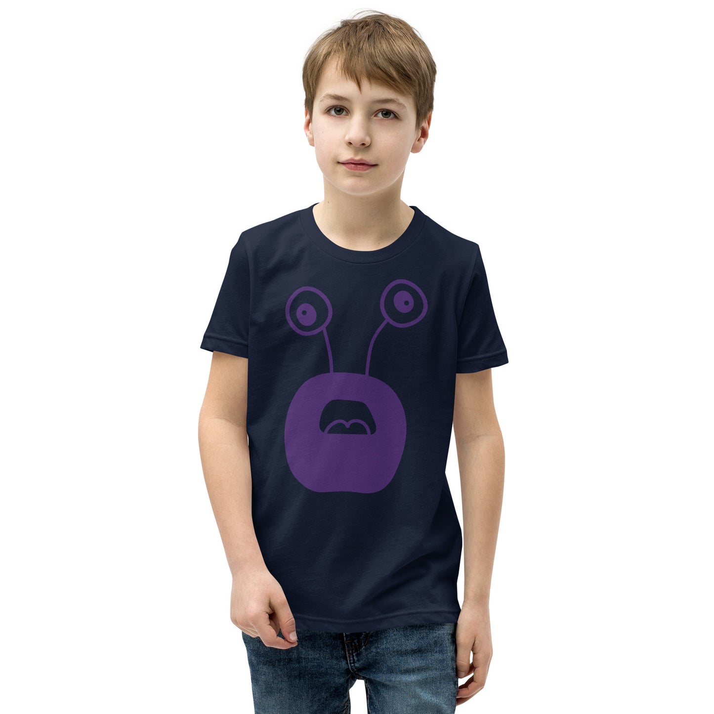 Exciting Youth T-Shirt with Purple Monster - Shop Now!