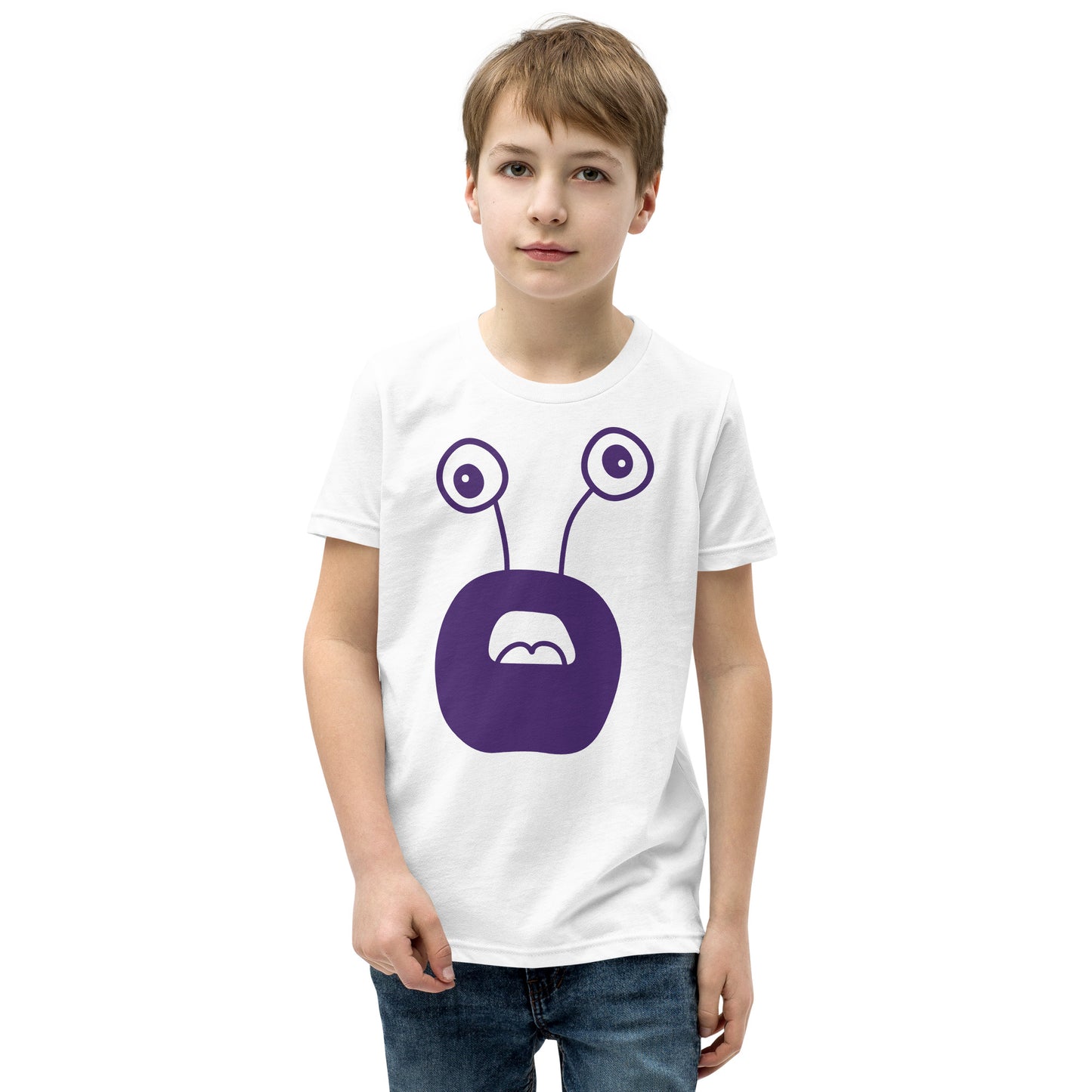 Exciting Youth T-Shirt with Purple Monster - Shop Now!