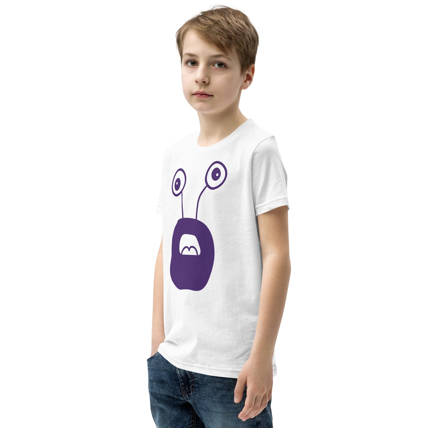 Exciting Youth T-Shirt with Purple Monster - Shop Now!