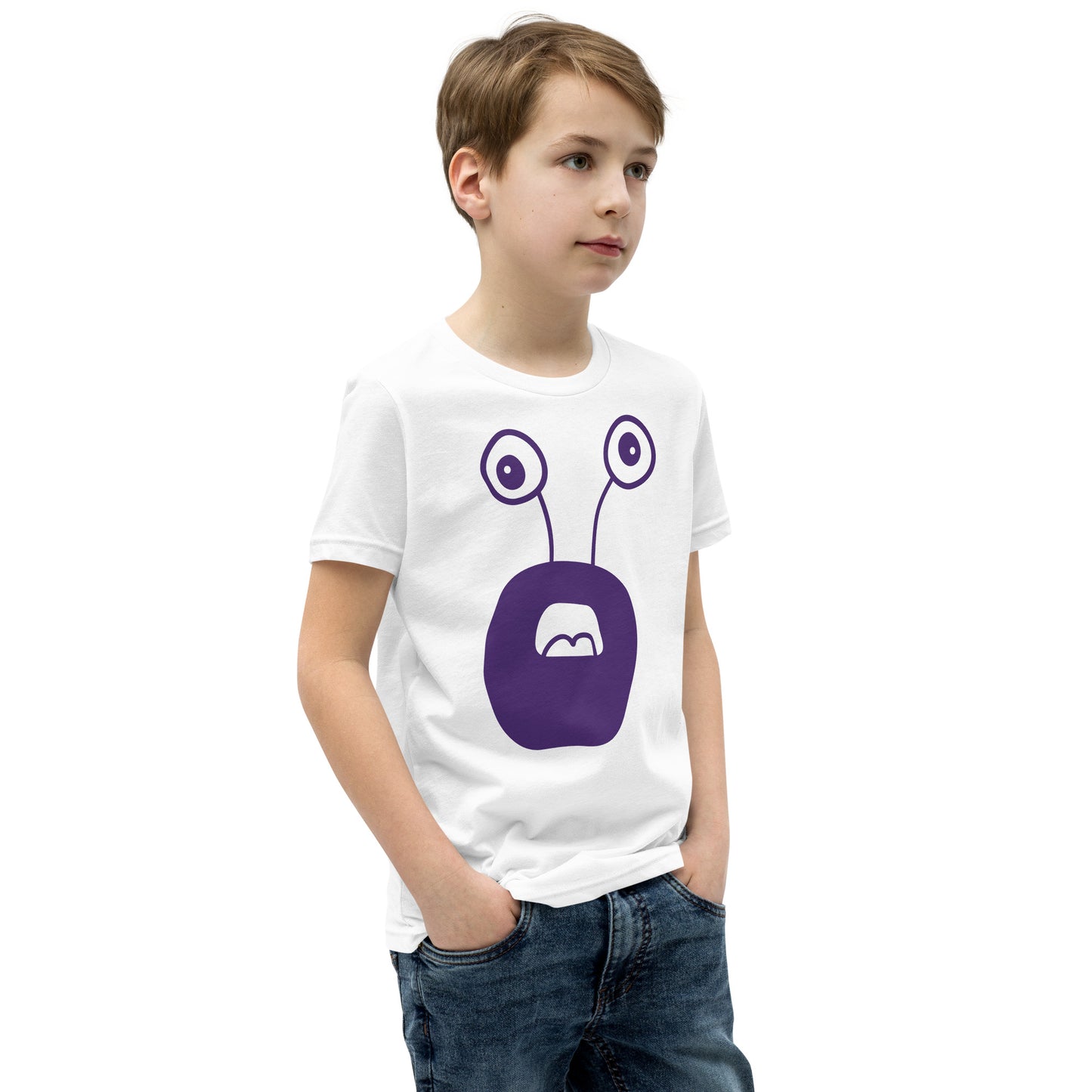 Exciting Youth T-Shirt with Purple Monster - Shop Now!